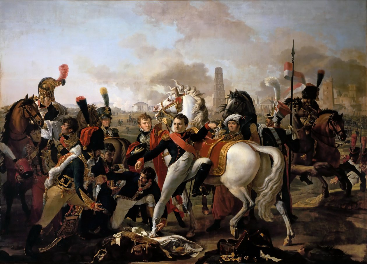 Napoleón herido antes de Ratisbona, 23 de abril de 1809 de Claude Gautherot