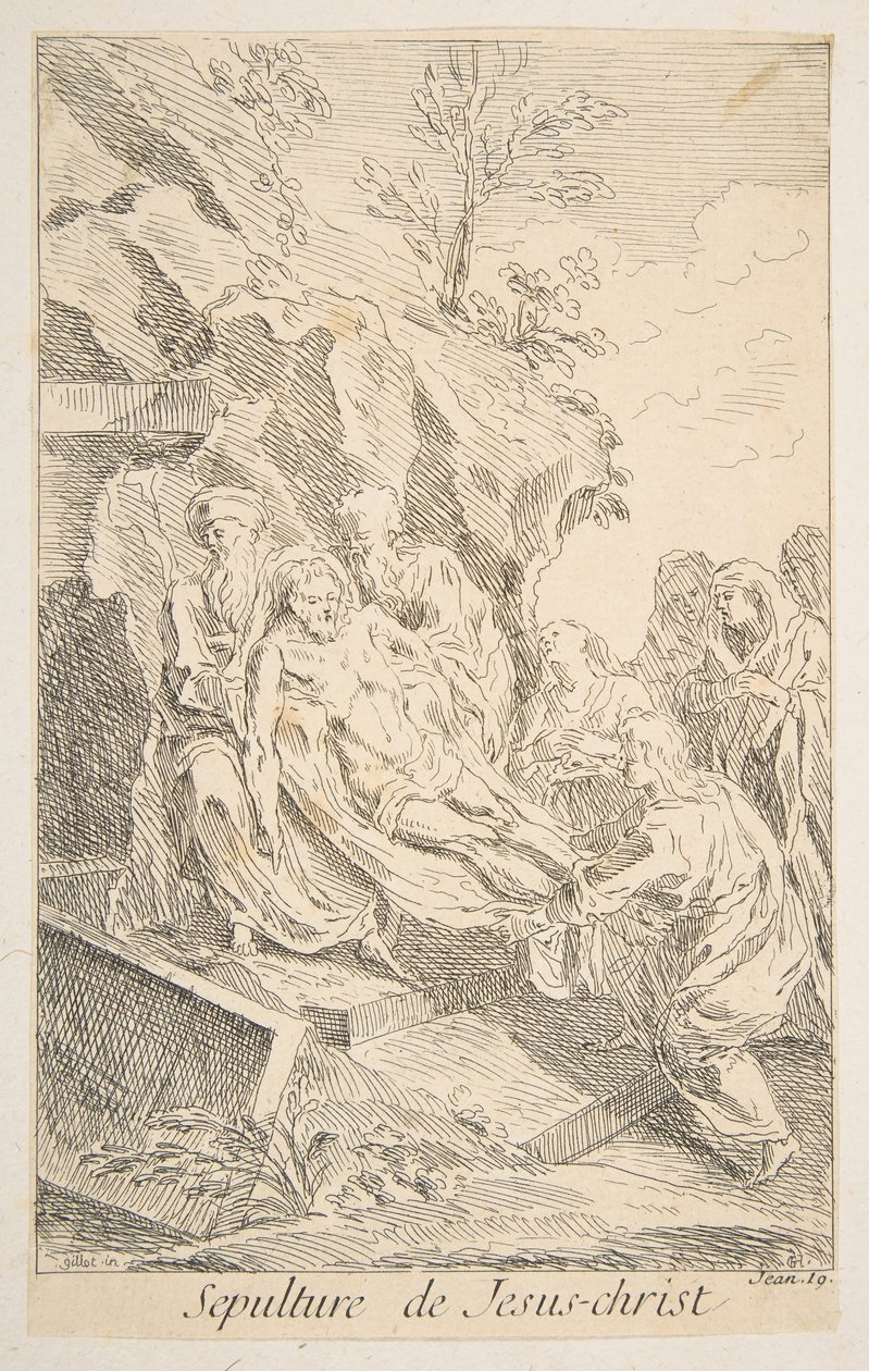 Entierro de Cristo de Claude Gillot, Jacques Gabriel Huquier