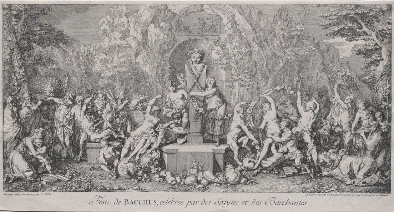 Los Cuatro Festivales: Festival de Baco de Claude Gillot