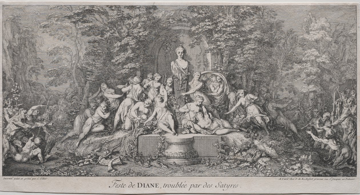 The Four Festivals:  Festival of Diana de Claude Gillot