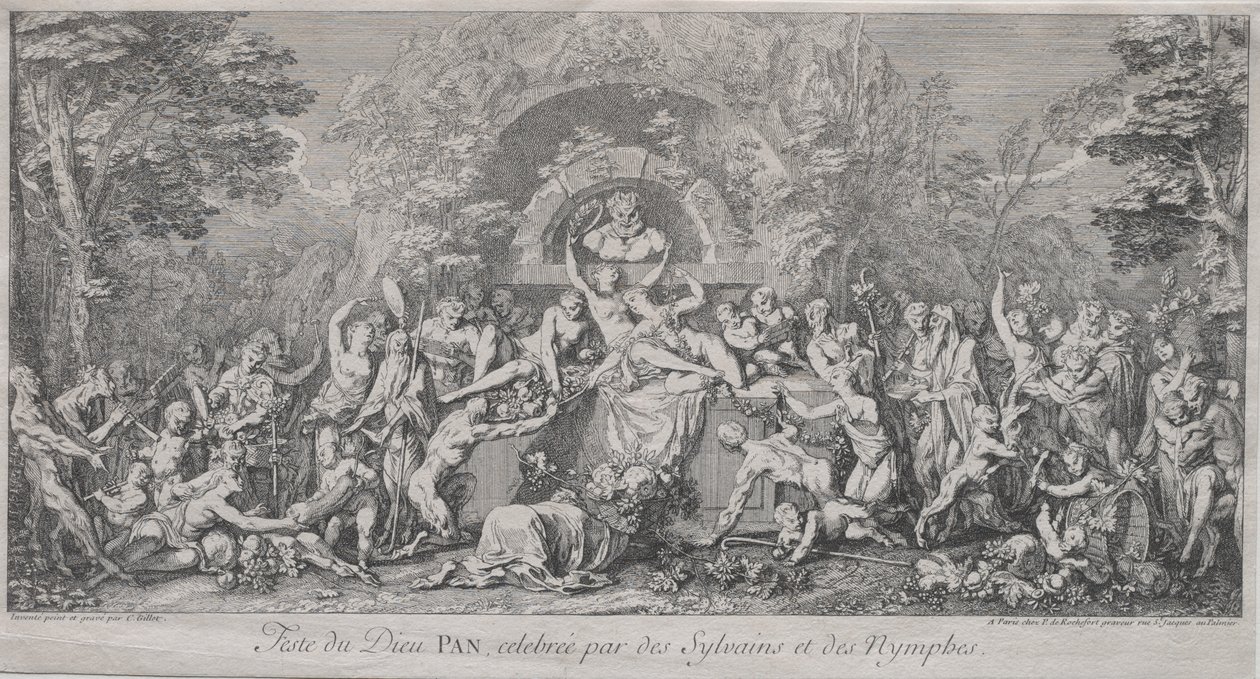 The Four Festivals:  Festival of the God Pan de Claude Gillot