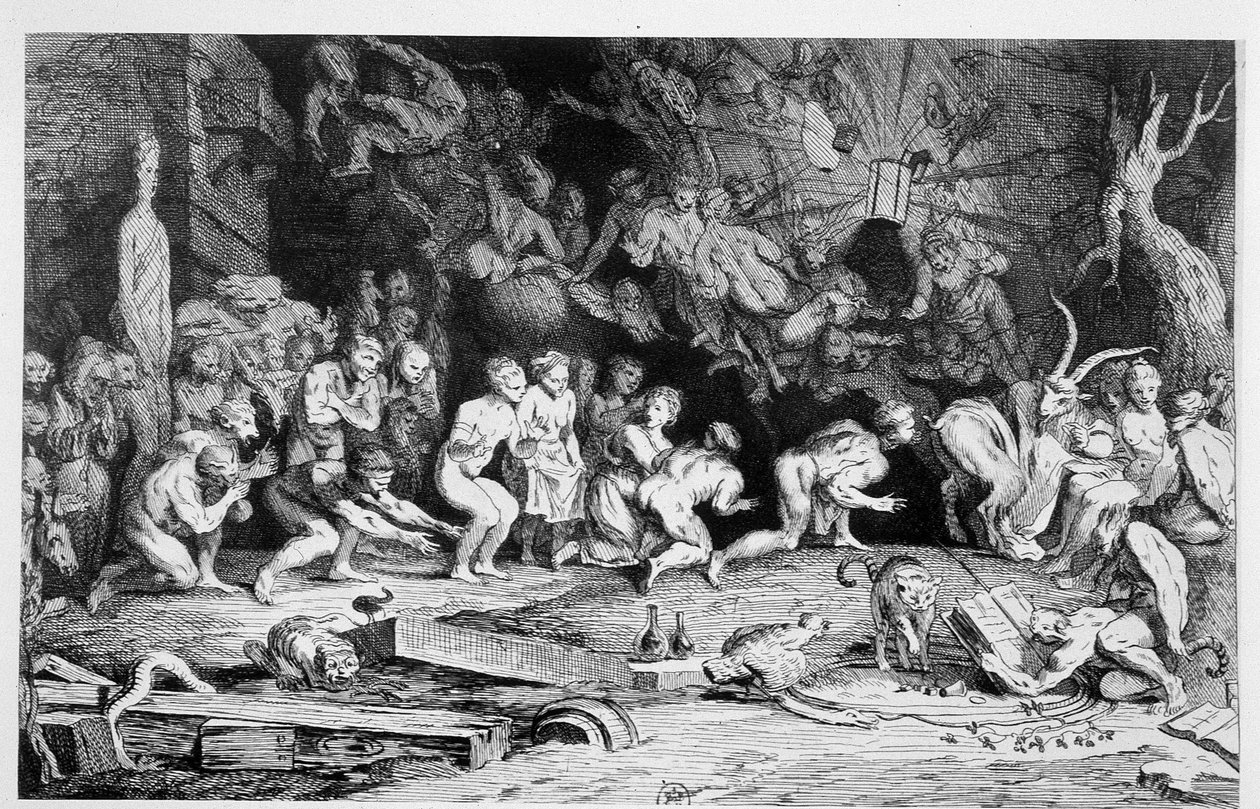 Homenaje al diablo (escena de Sabbath) - por Caylus d