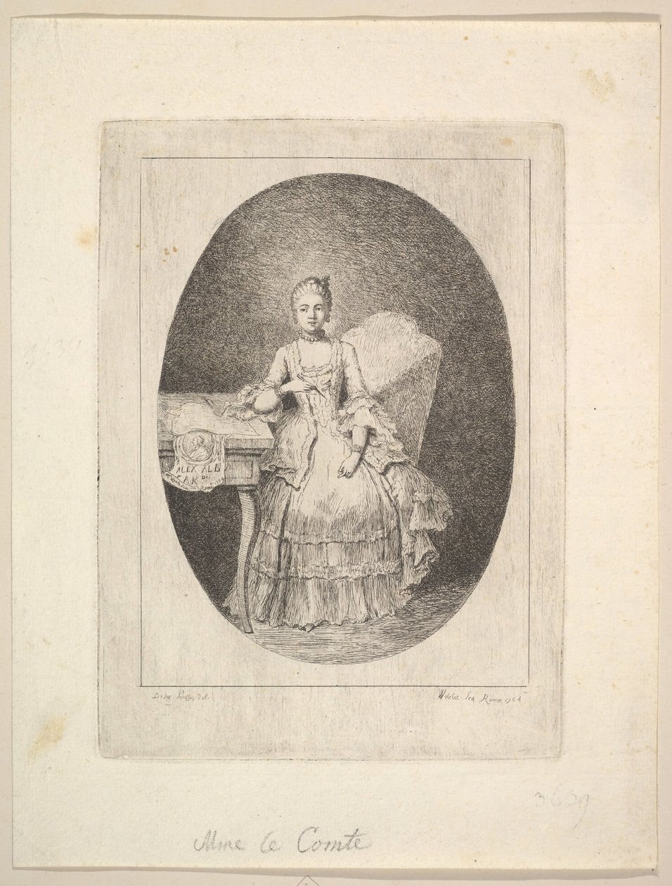 Retrato de Marguerite Le Comte de Claude Henri Watelet