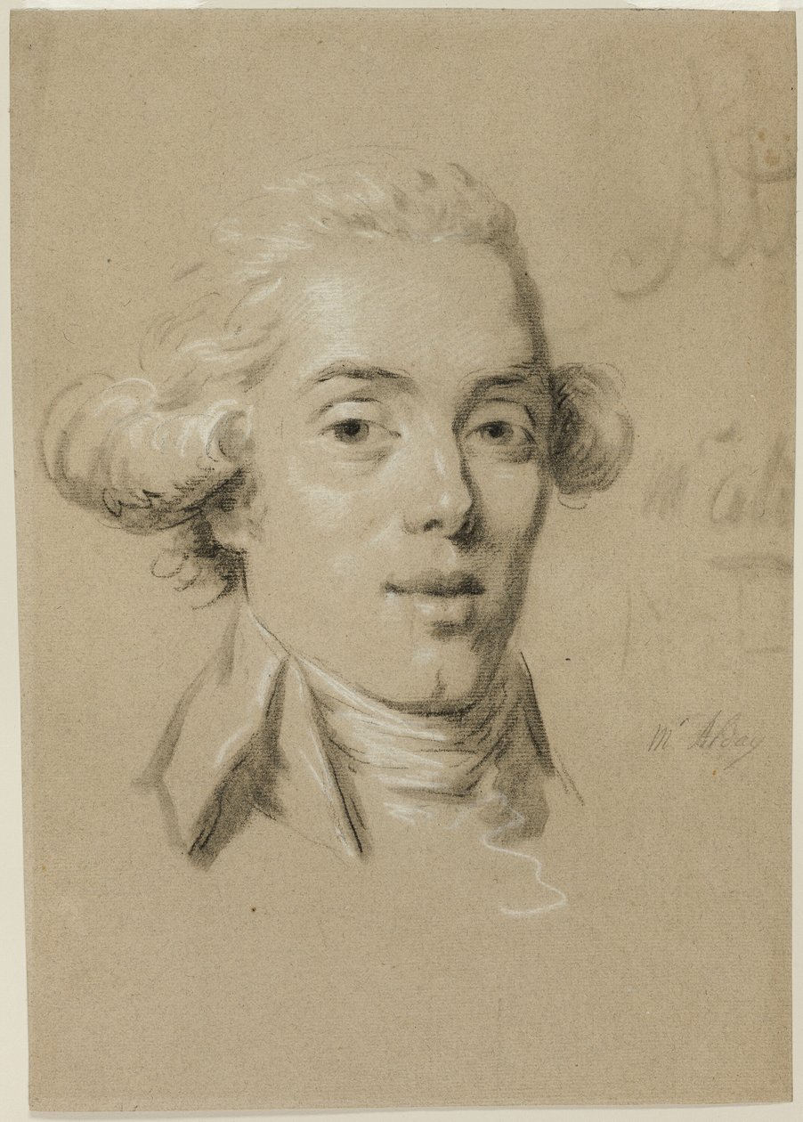 Retrato de un joven de Claude Jean Baptiste Hoin