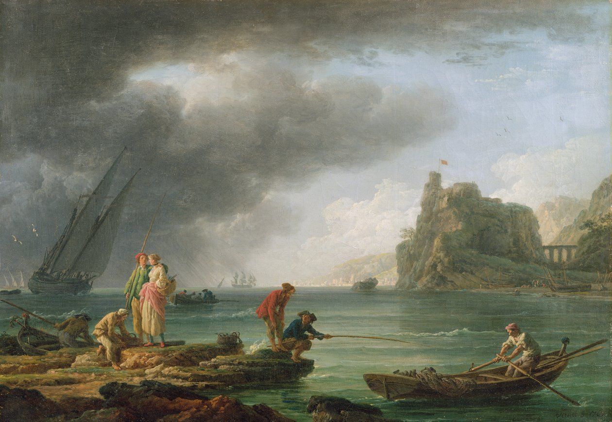 Escena costera de Claude Joseph Vernet