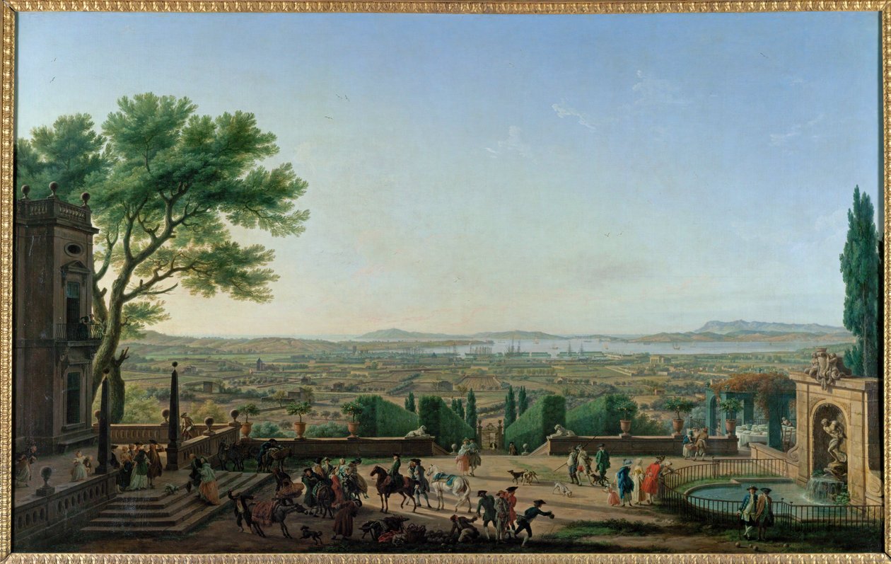 La ciudad y el puerto de Toulon ... de Claude Joseph Vernet