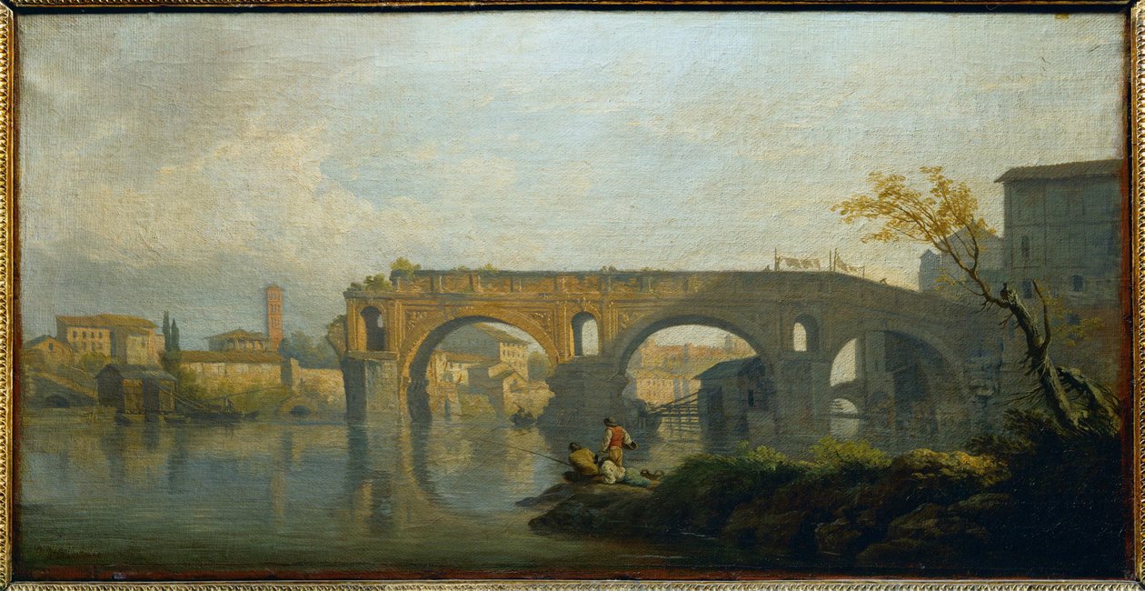 El Ponte Rotto, Roma ... de Claude Joseph Vernet