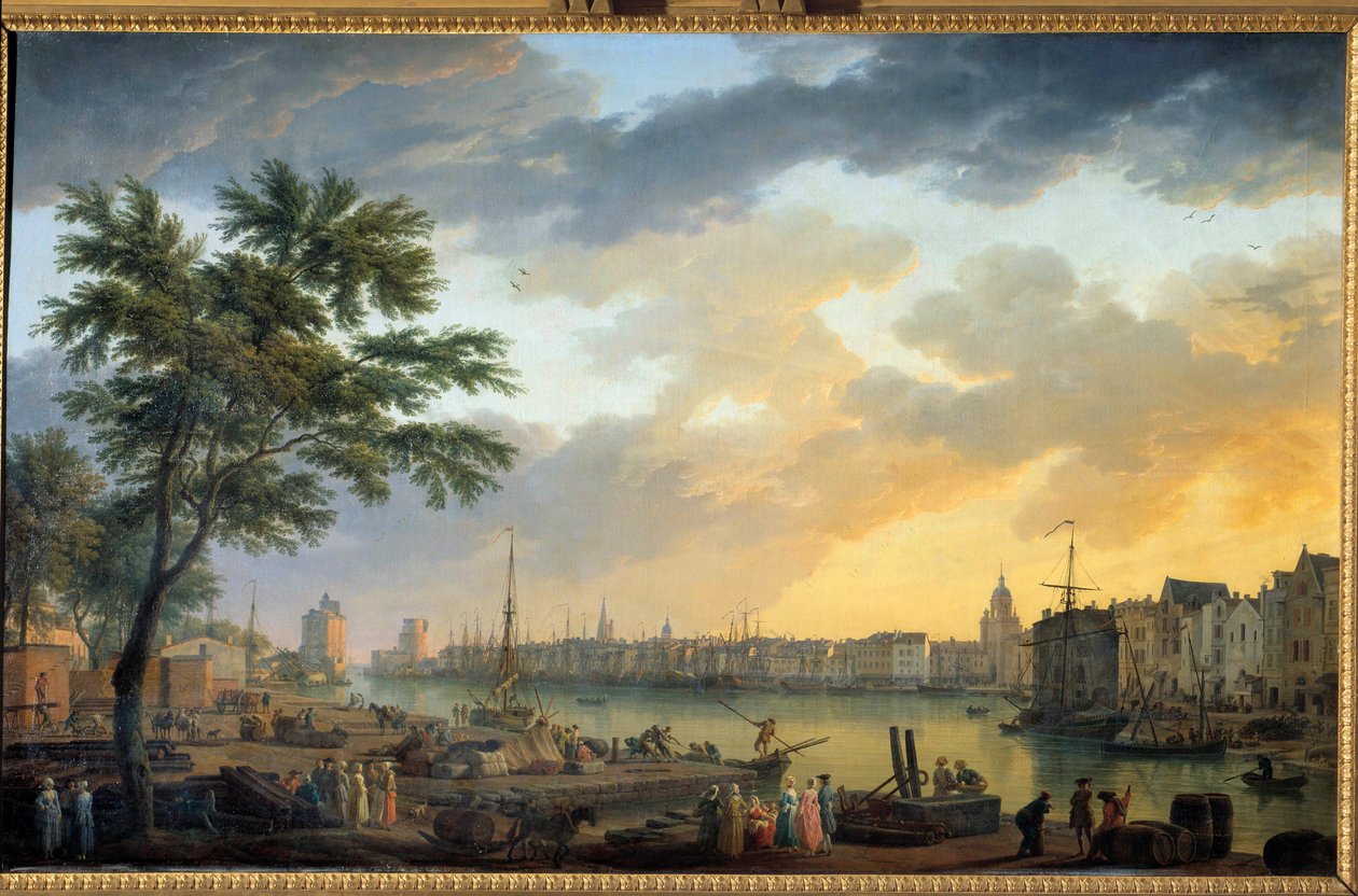 Vista del Puerto de La Rochelle de Claude Joseph Vernet