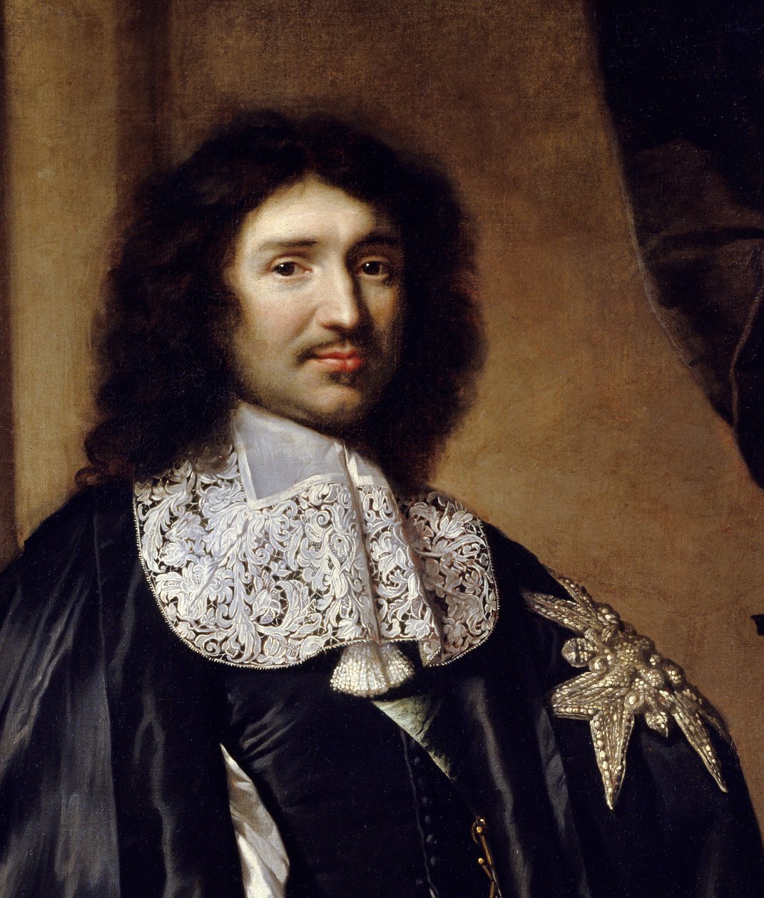 (detalle) Retrato de Jean Baptiste Colbert (1619-1683) Ministro de Luis XIV de Claude Lefebvre