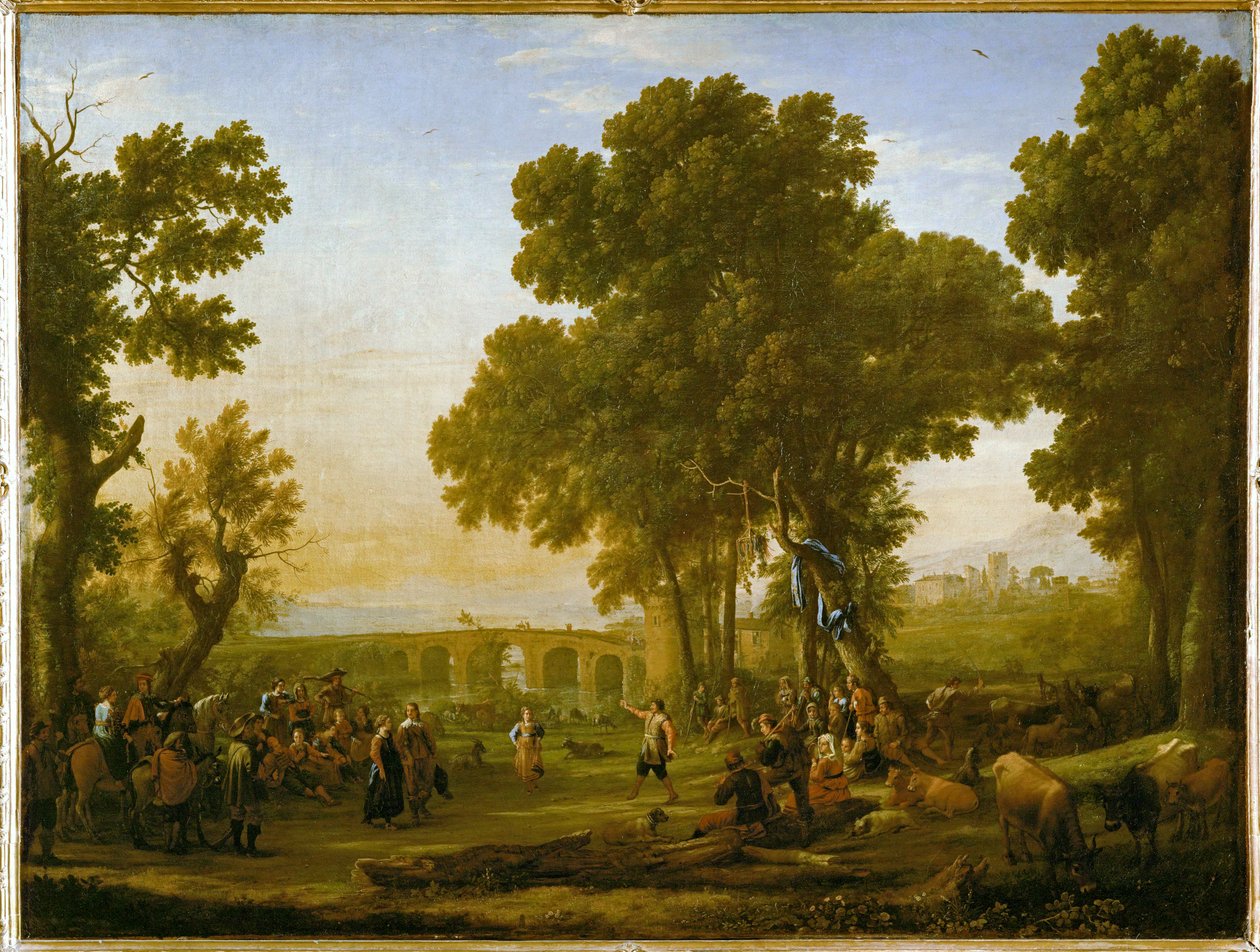 Fiesta del pueblo ... de Claude Lorrain (1600 82)