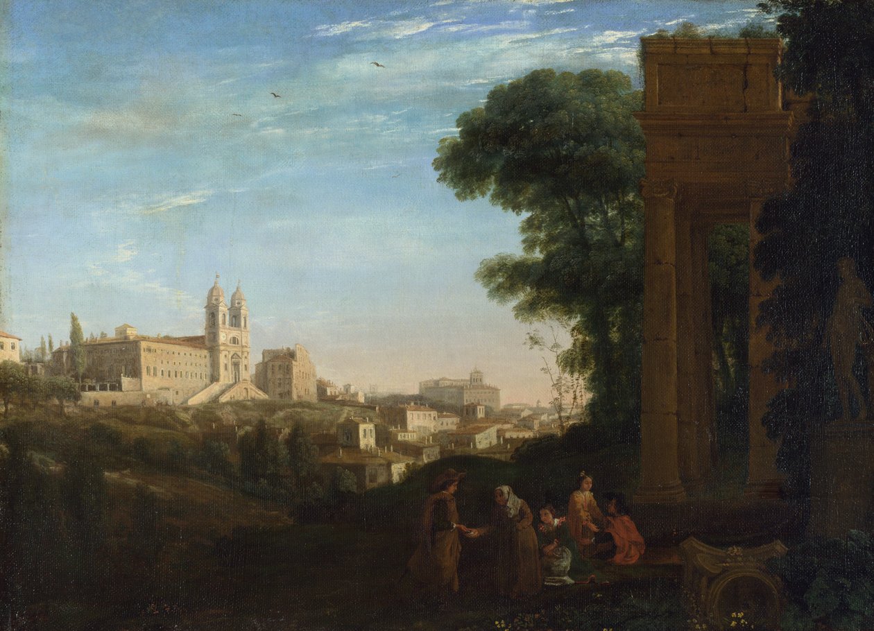 Una vista de Roma de Claude Lorrain