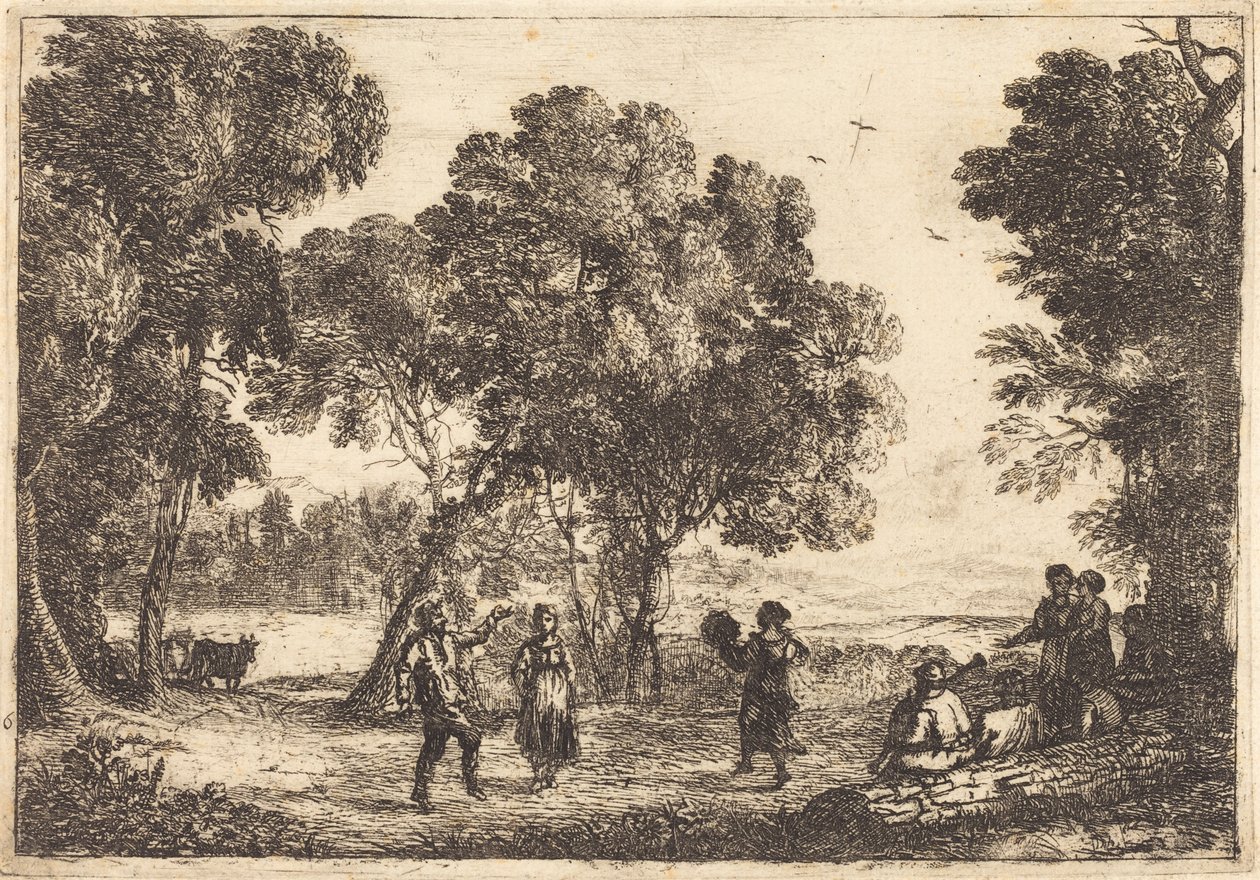 Baile bajo los árboles de Claude Lorrain