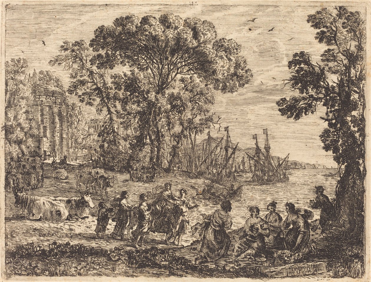 El rapto de Europa de Claude Lorrain