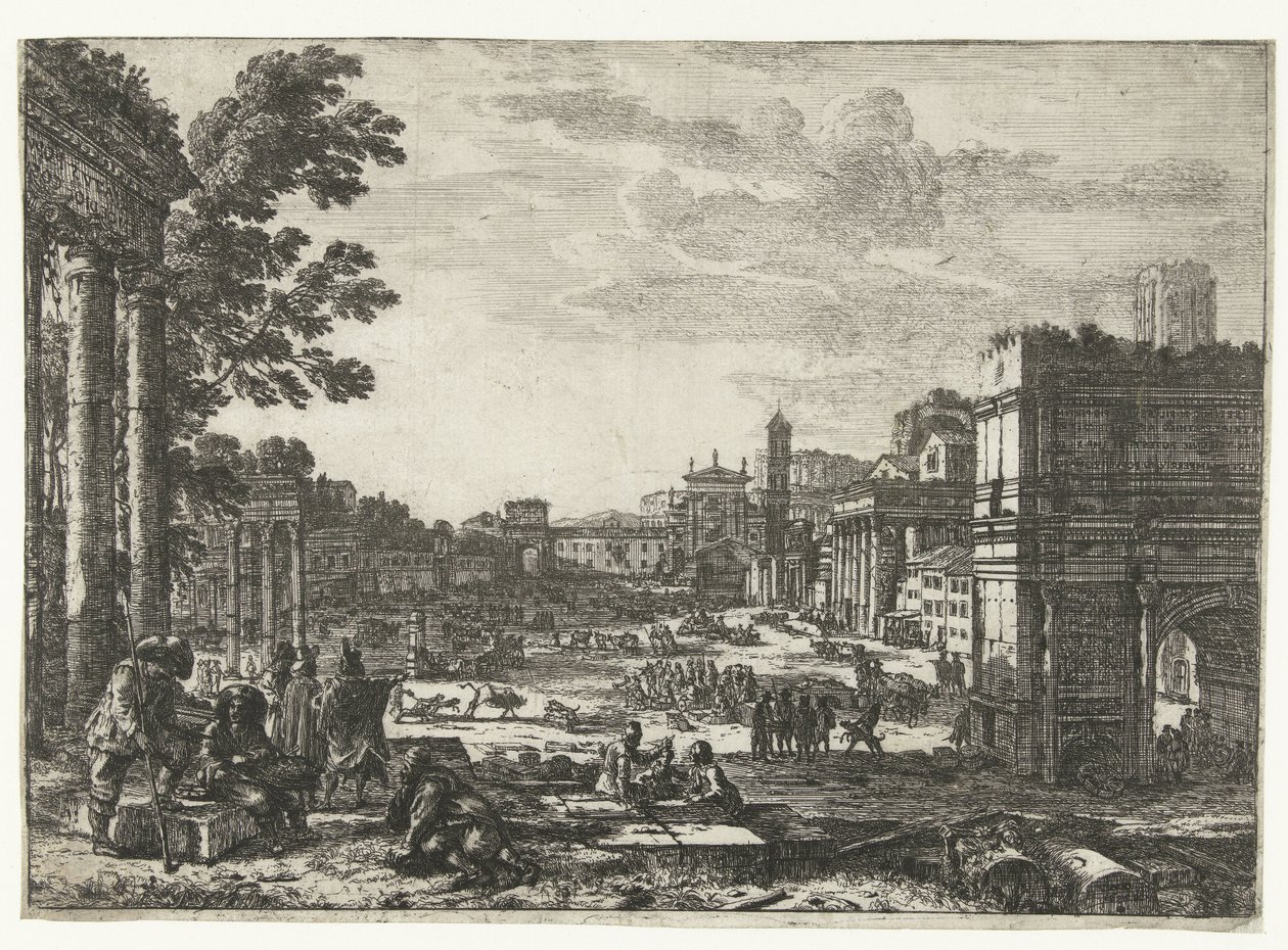Foro Romano de Roma El Campo Vaccino de Claude Lorrain