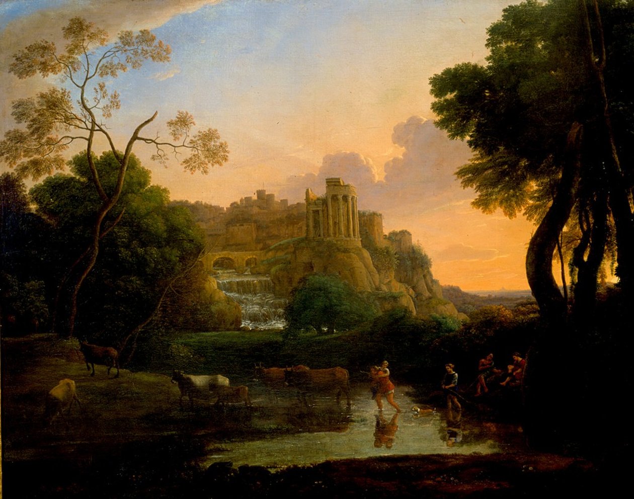 Vista ideal de Tivoli de Claude Lorrain