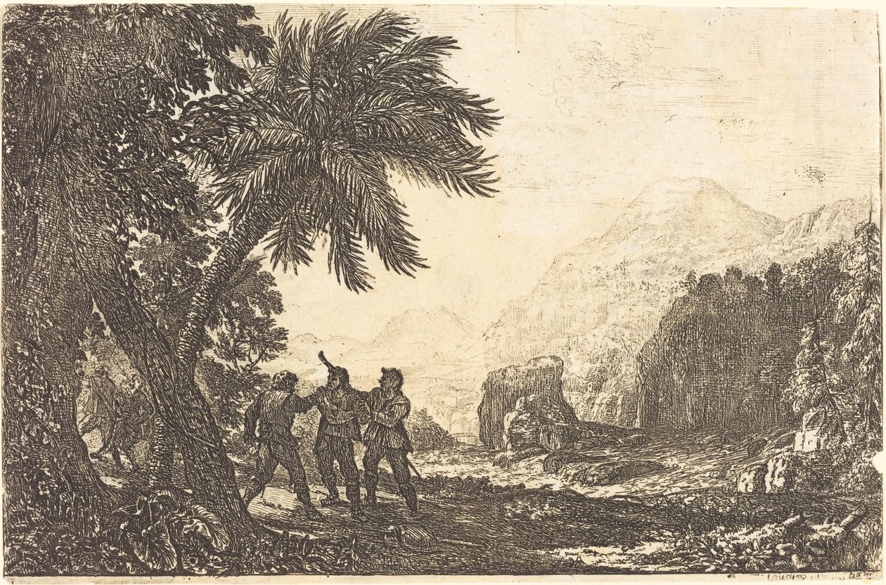 Paisaje con Bandidos (Scène de brigands) de Claude Lorrain