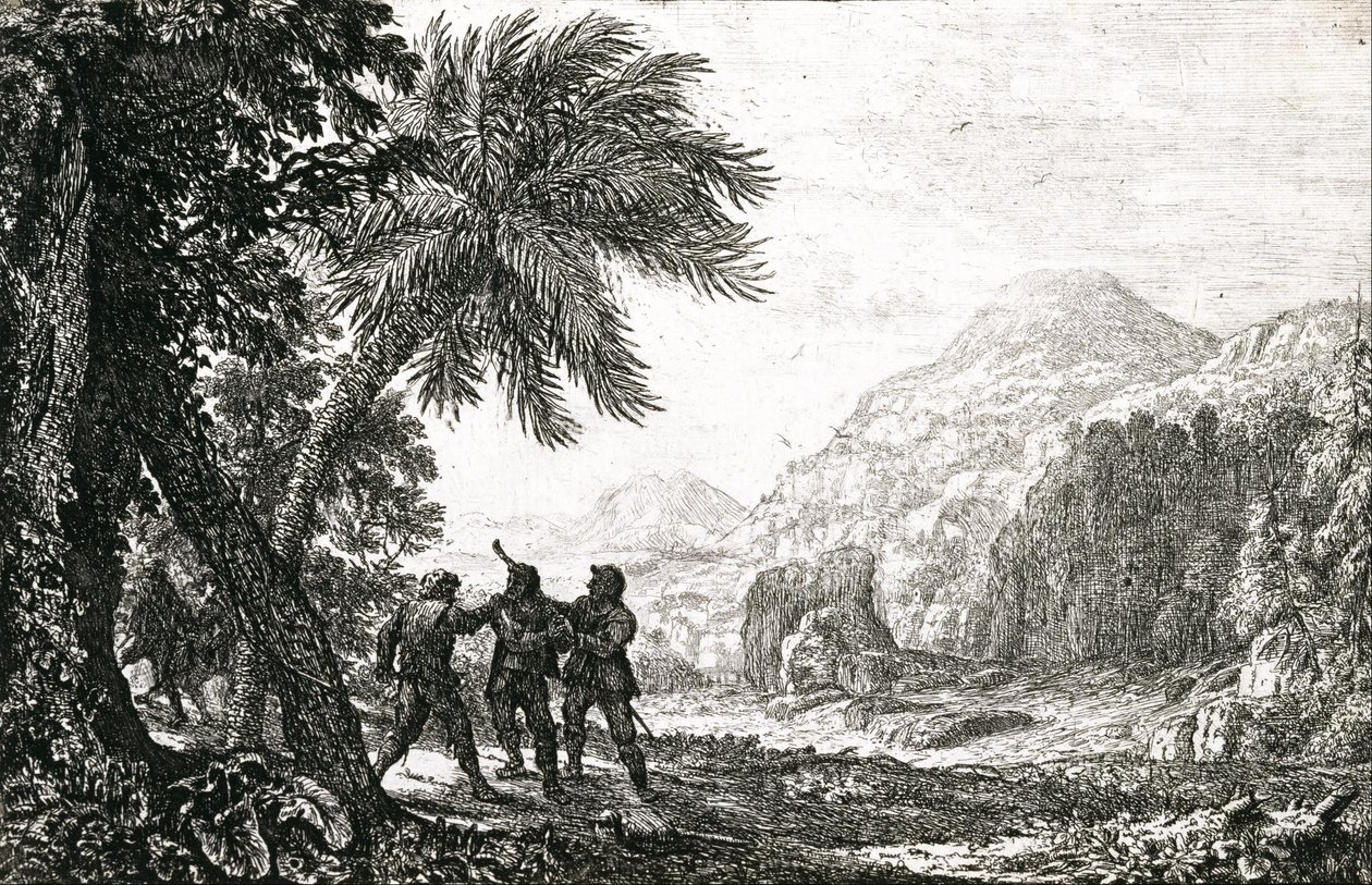 Paisaje con bandoleros de Claude Lorrain