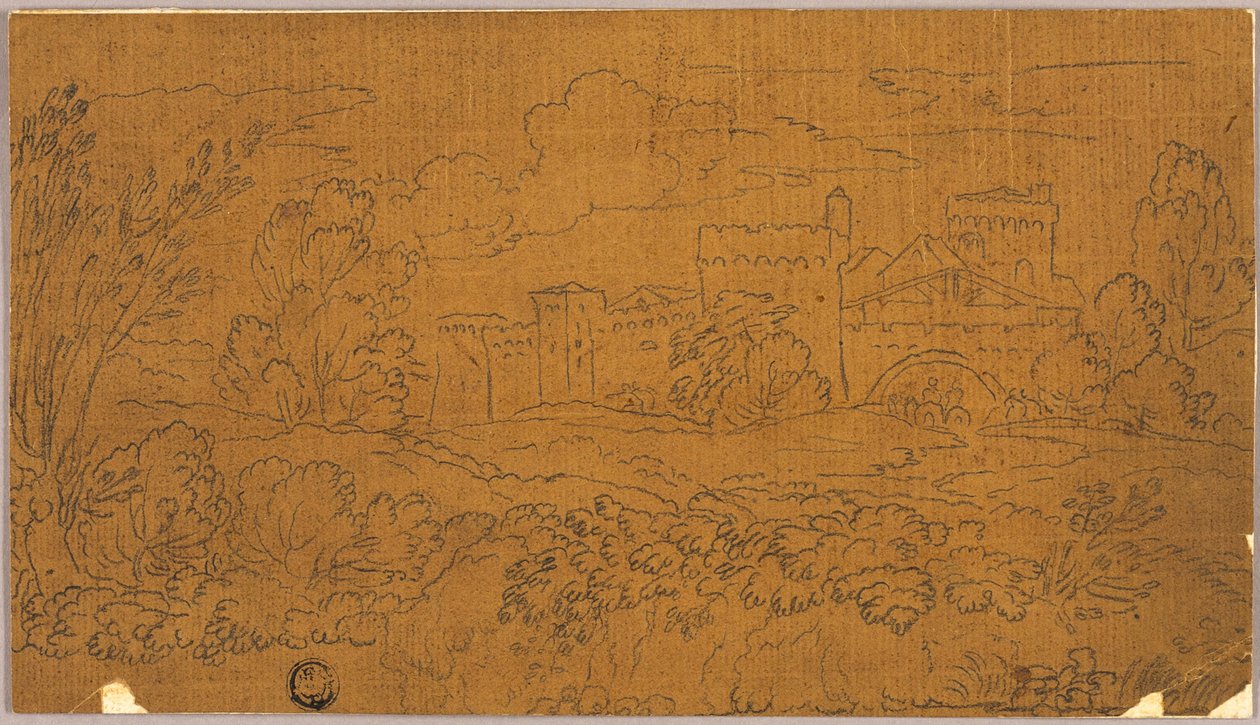 Paisaje con Ciudad Amurallada de Claude Lorrain