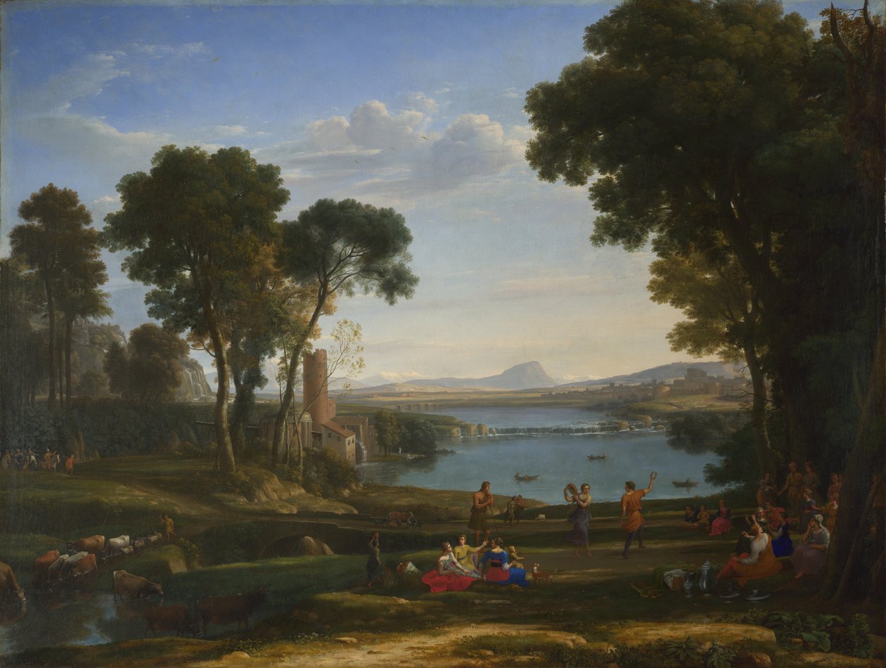 Paisaje con el matrimonio de Isaac y Rebeca de Claude Lorrain