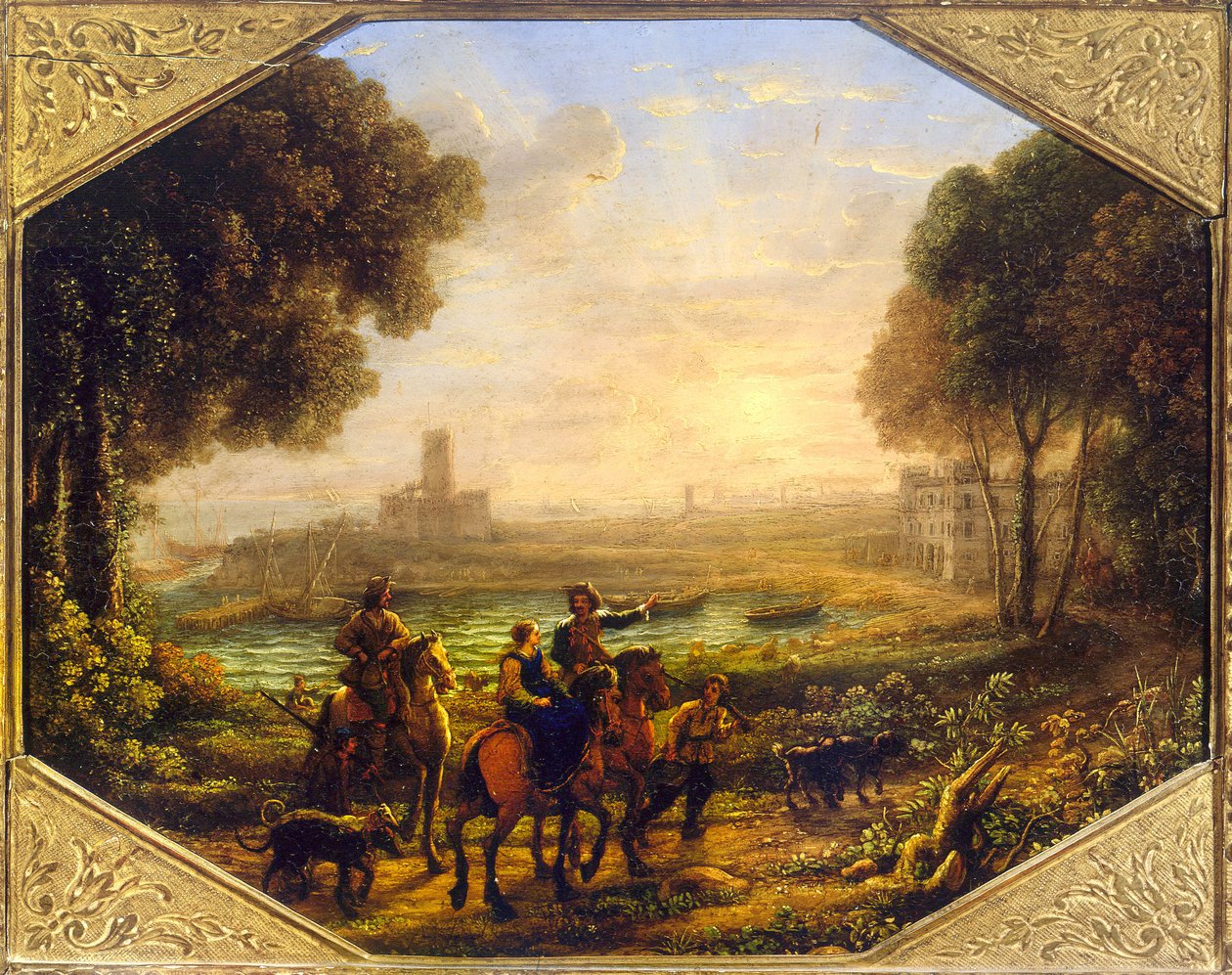 Paisaje con el puerto de Santa Marinella de Claude Lorrain