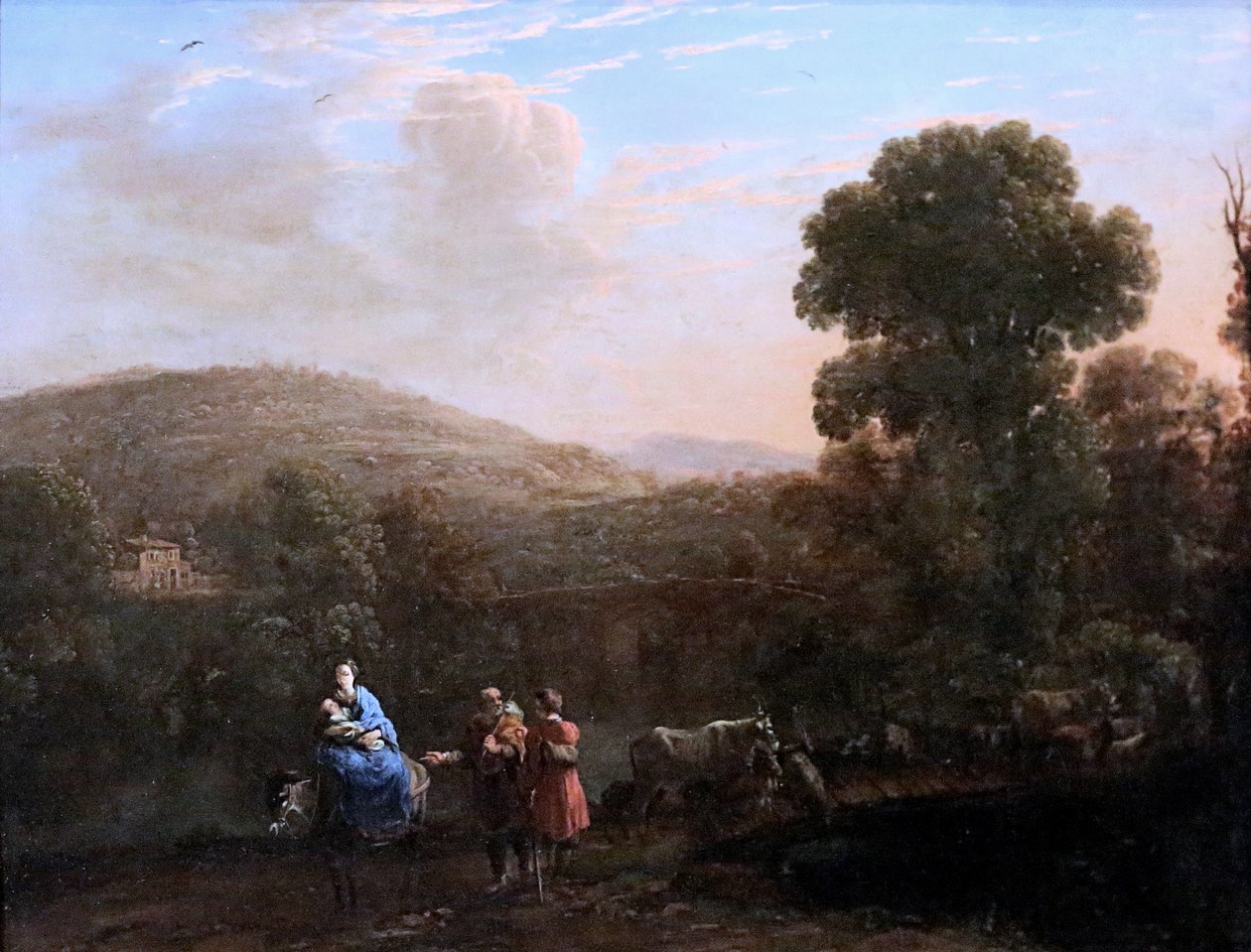 Lorrain - Huida a Egipto. Huida a Egipto. vers 1640. Estrasburgo de Claude Lorrain