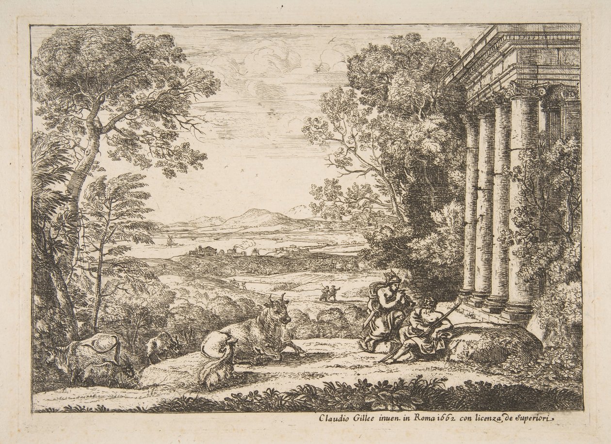 Mercurio y Argos, 1662 de Claude Lorrain