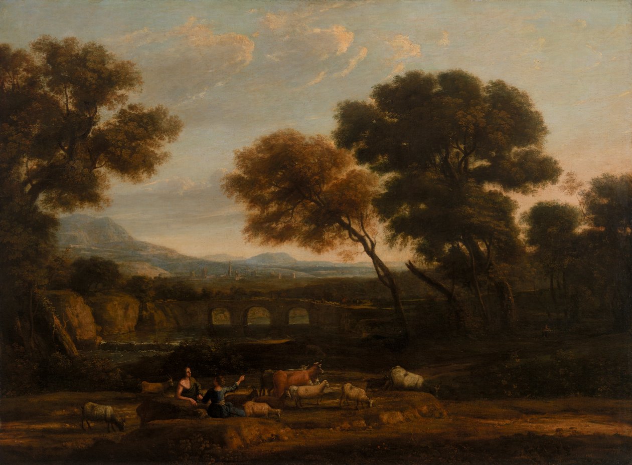 paisaje pastoril de Claude Lorrain