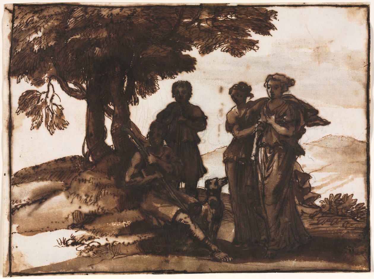 Pastoral Scene with Classical Figures de Claude Lorrain