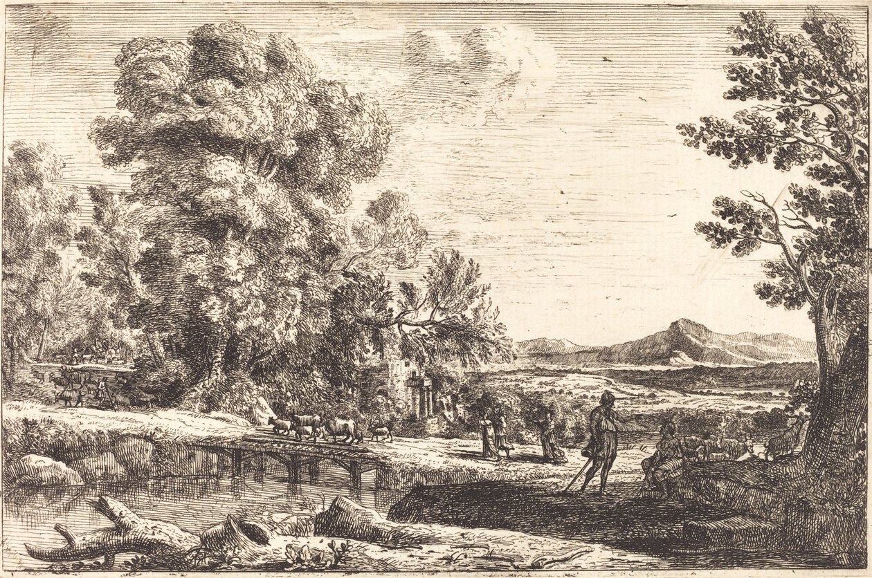 Rebeca y Eliezer de Claude Lorrain