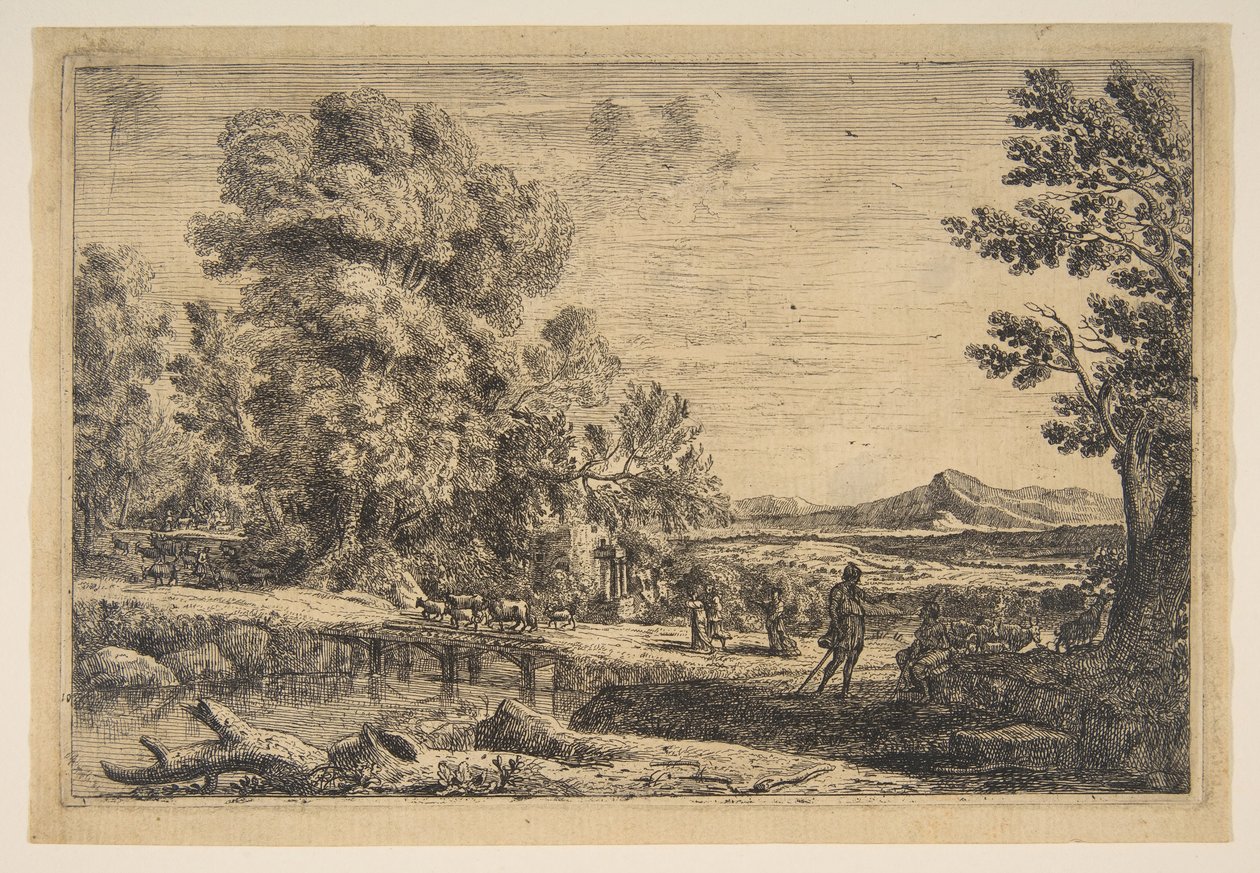 Rebeca y Eliezer de Claude Lorrain