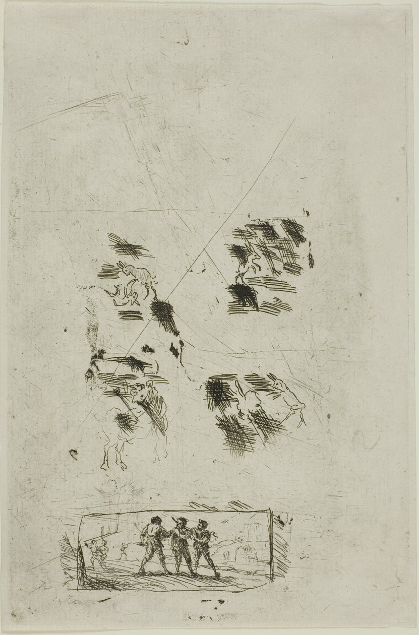 Estudio para una escena con bandidos de Claude Lorrain