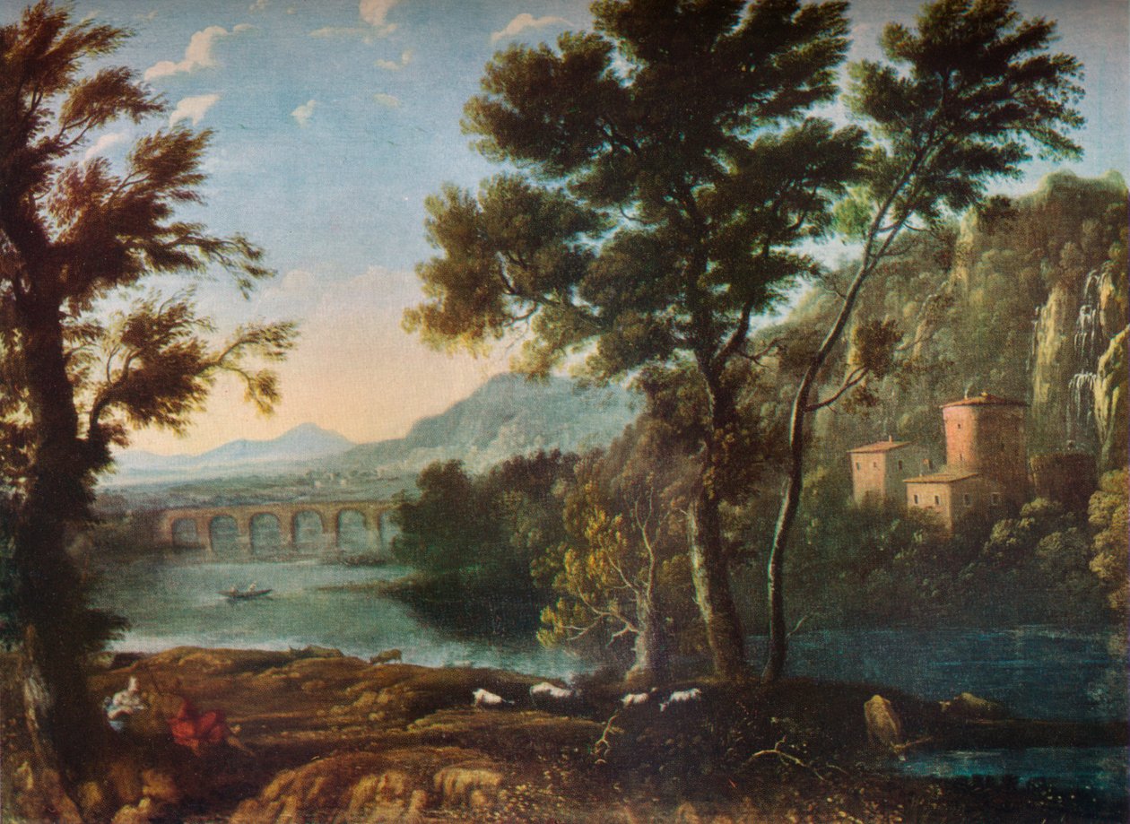 El Molino Favorito del Artista, c1648 de Claude Lorrain