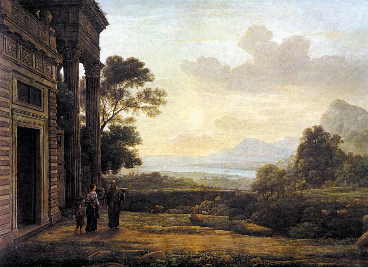 El destierro de Agar de Claude Lorrain