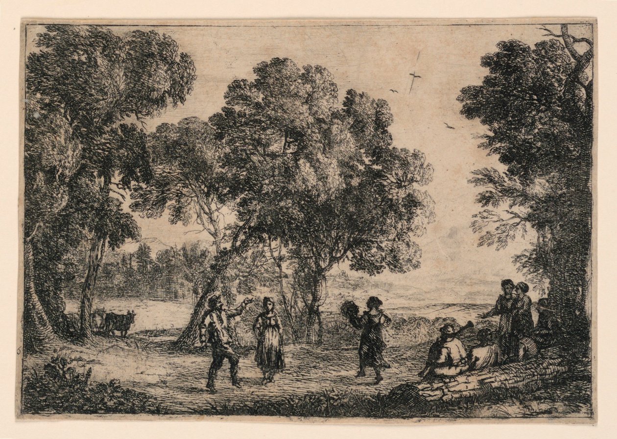 El baile campestre de Claude Lorrain