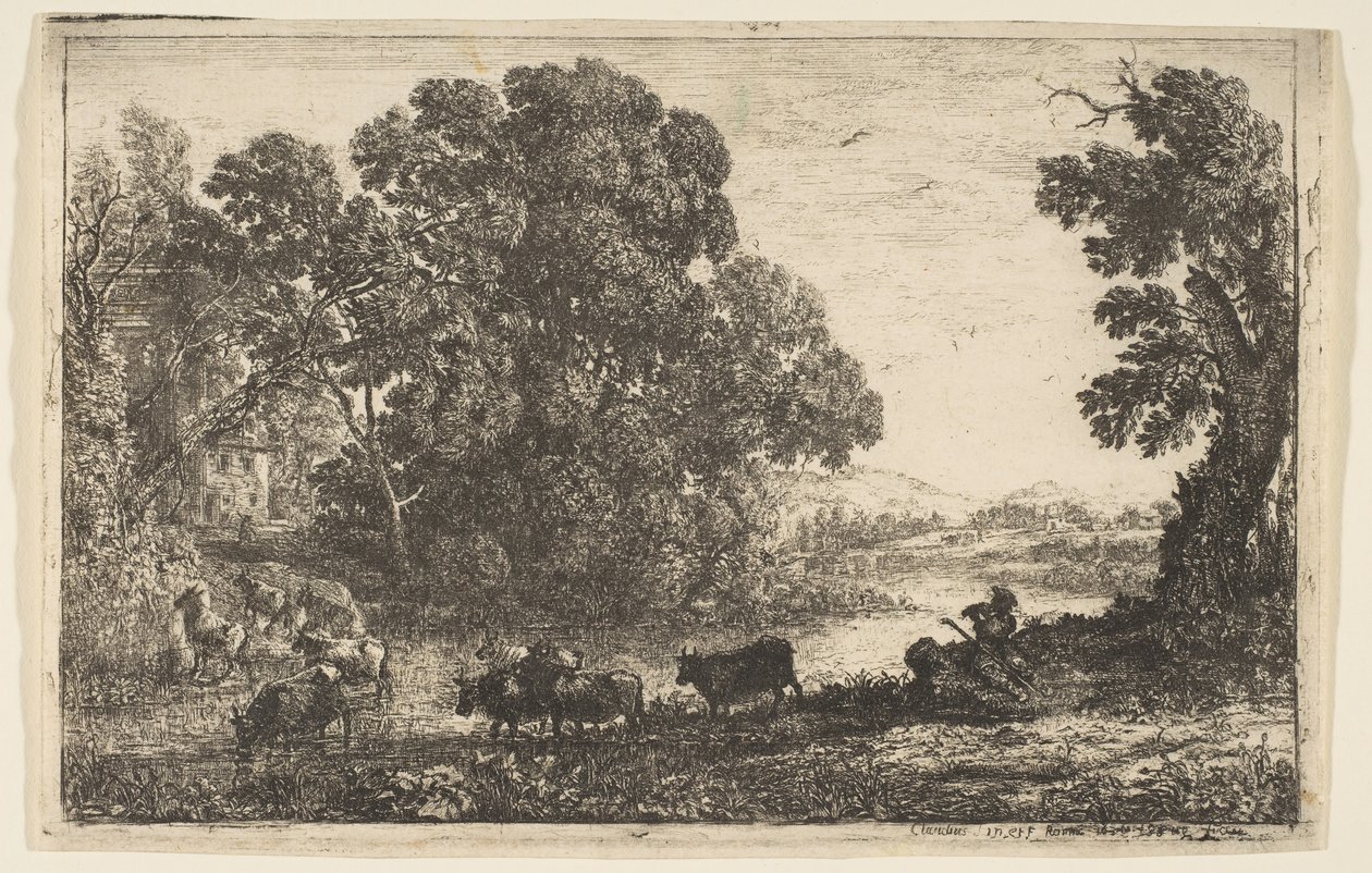 El pastor, 1636 de Claude Lorrain