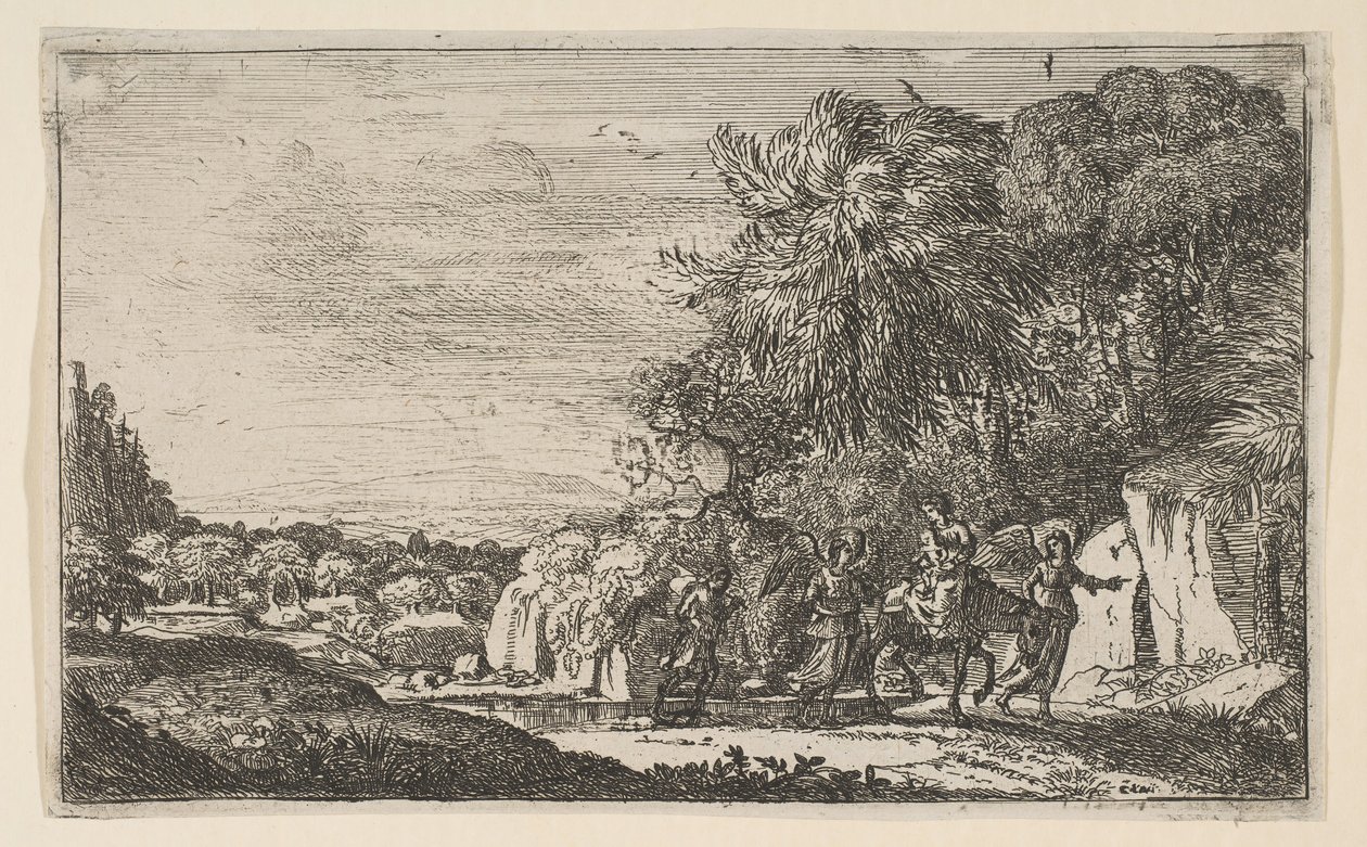 La Huida a Egipto, ca. 1630-31 de Claude Lorrain