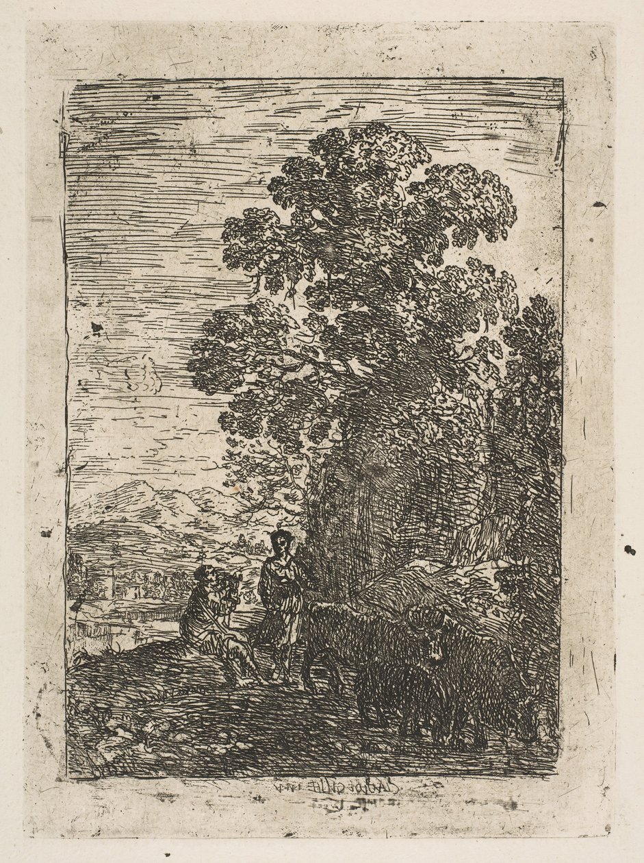 El Pastor y la Pastora, ca. 1630 de Claude Lorrain