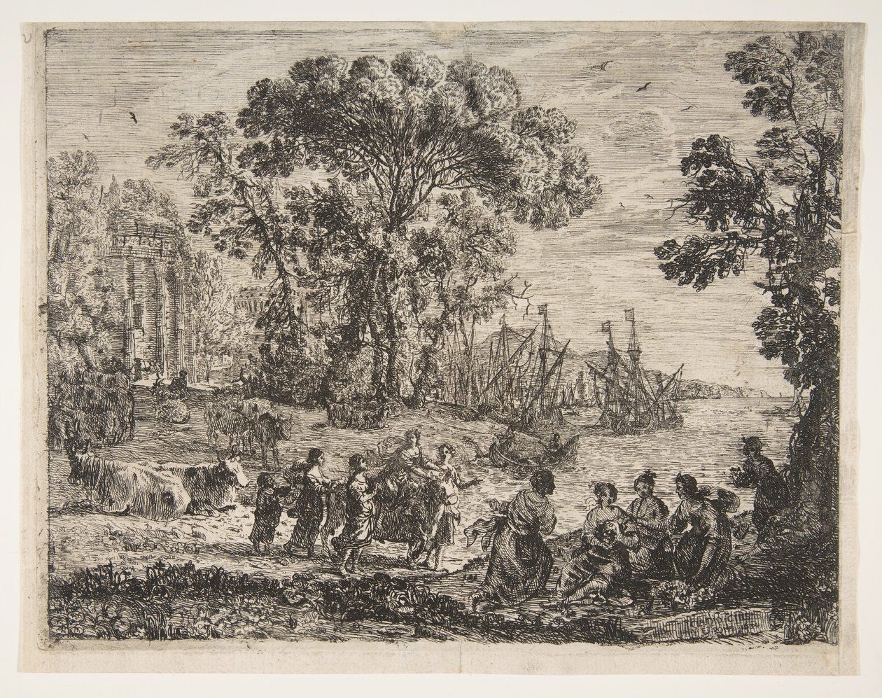 El rapto de Europa, 1634 de Claude Lorrain