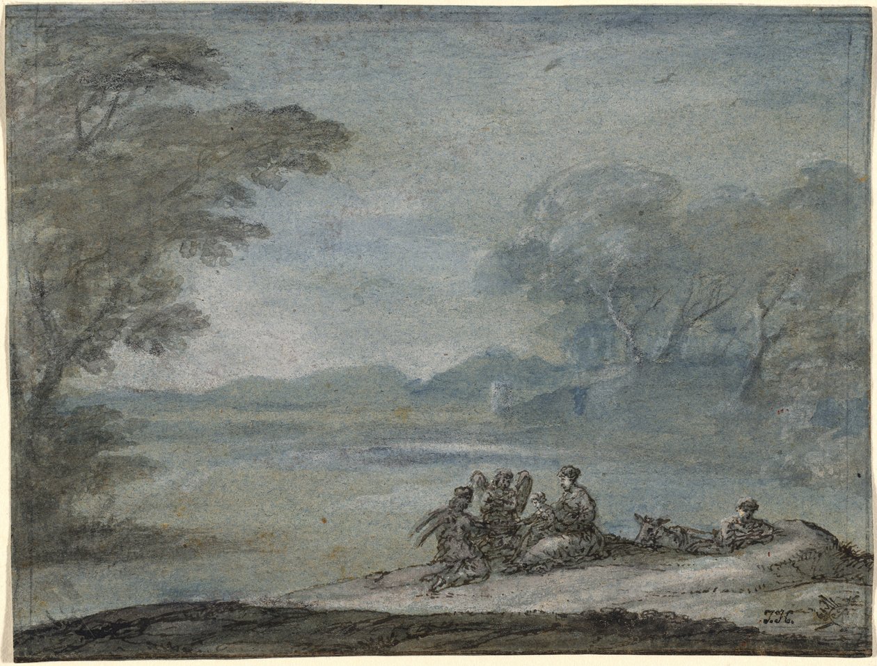 El descanso en la huida a Egipto de Claude Lorrain