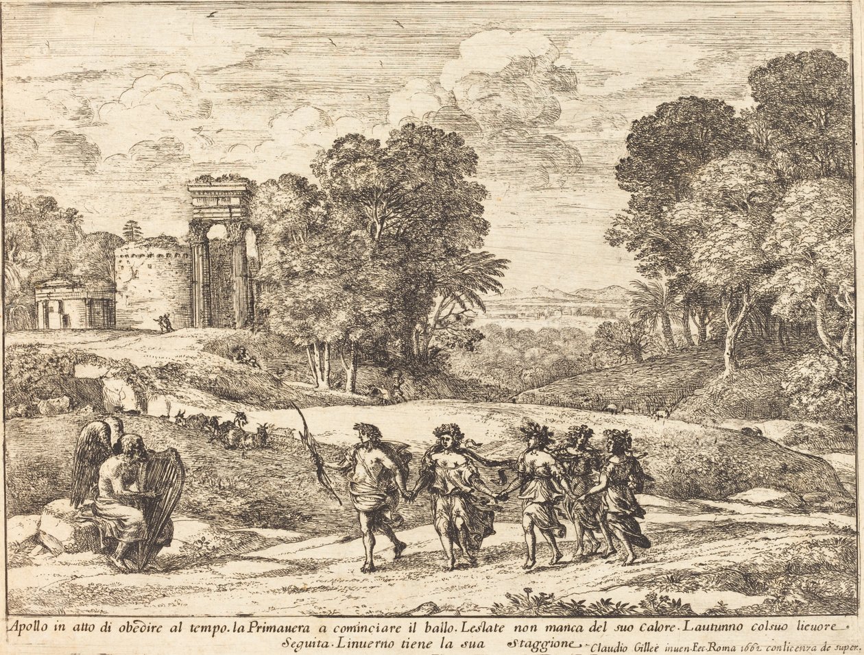 Tiempo, Apolo y las Estaciones (Le Temps, Apollon et les Saisons) de Claude Lorrain