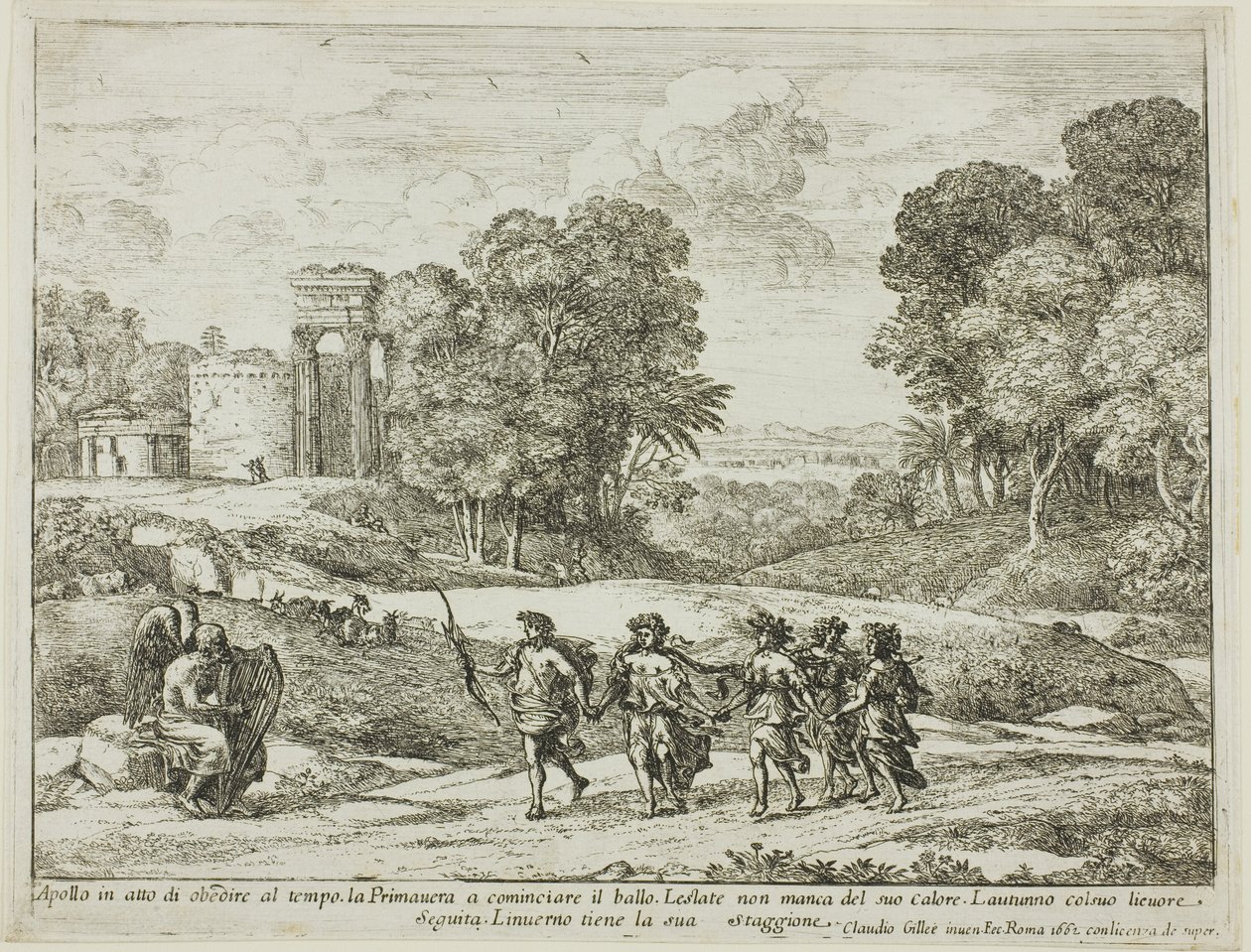 Tiempo, Apolo y las Estaciones de Claude Lorrain