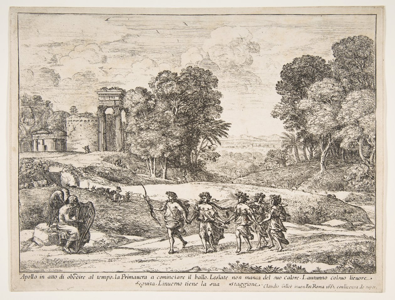 Tiempo, Apolo y las Estaciones de Claude Lorrain