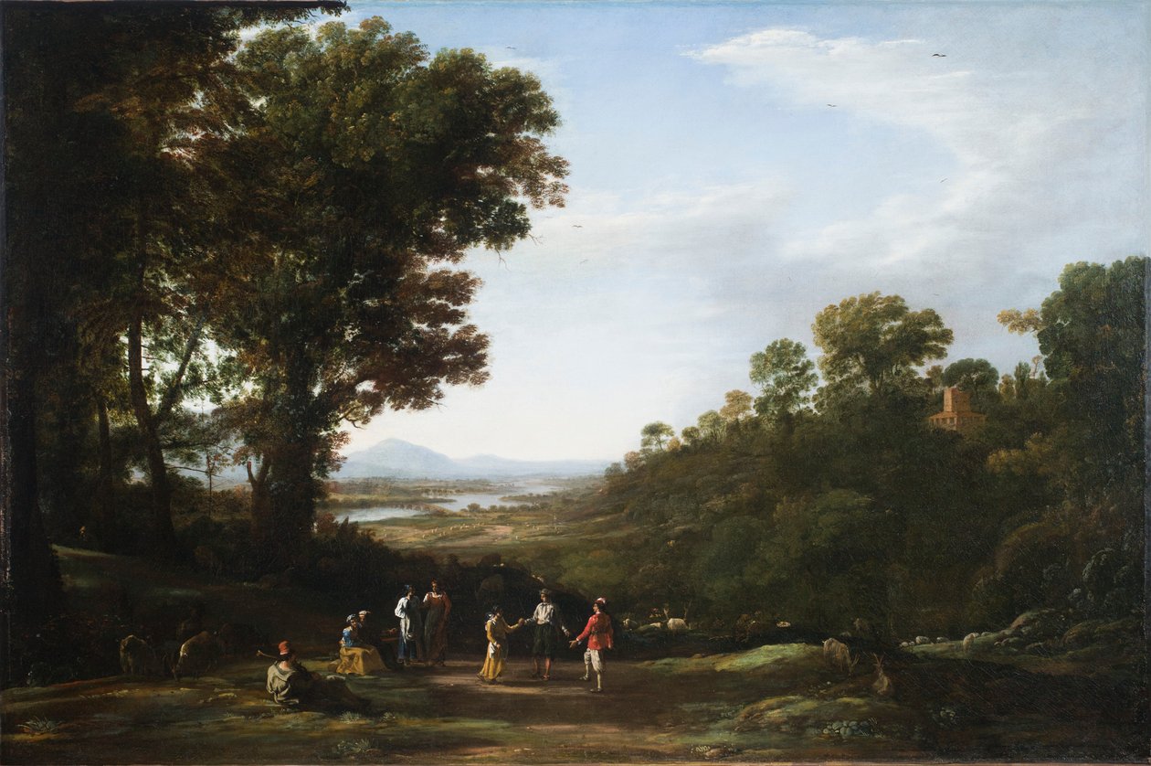 aldeanos bailando de Claude Lorrain