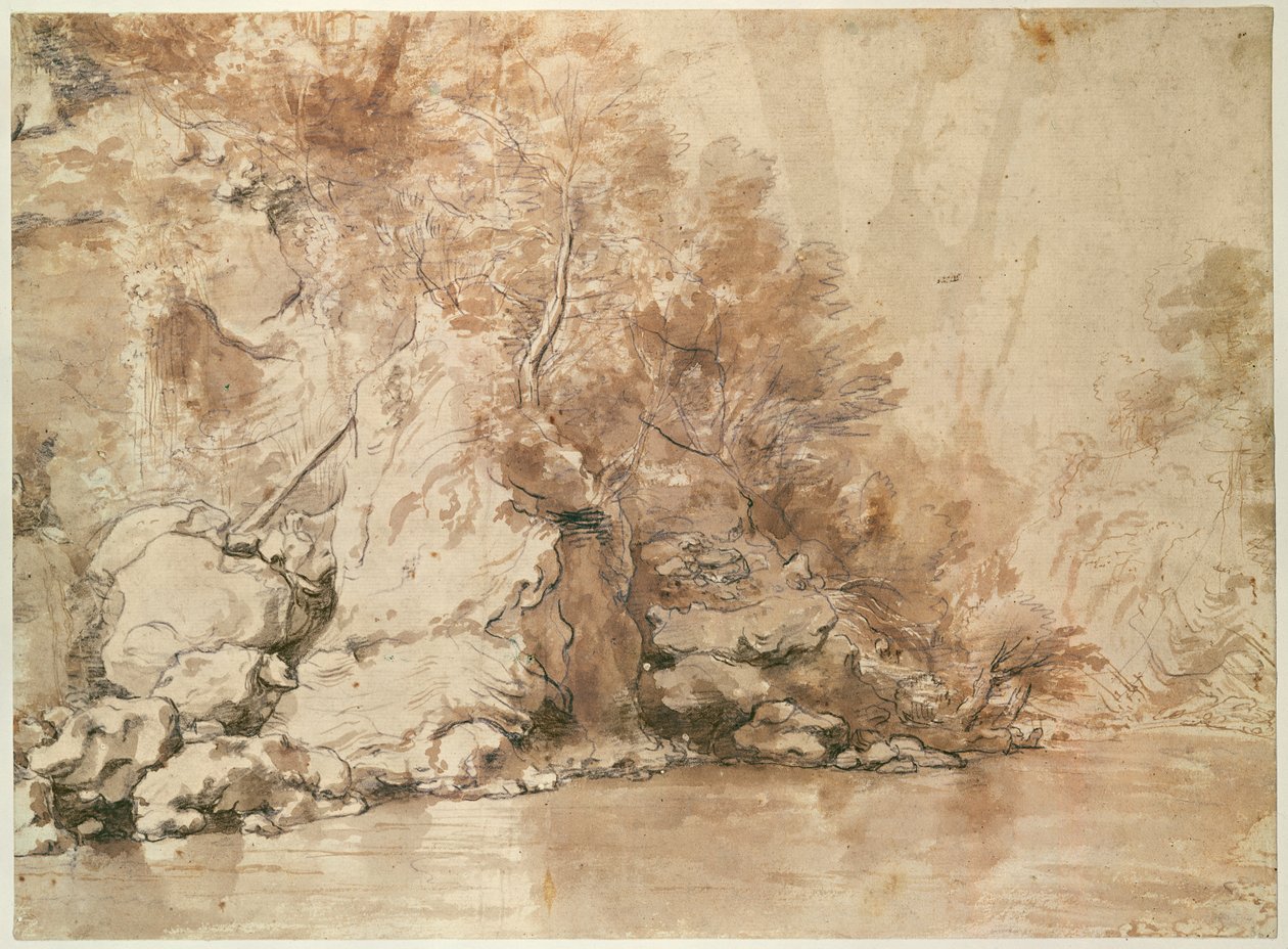 Estudio para un paisaje de Claude Lorrain