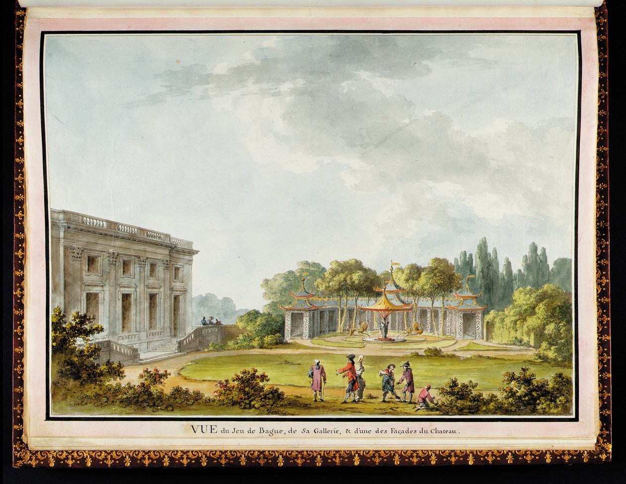 Vue du jeu de Bague, de sa galerie et d