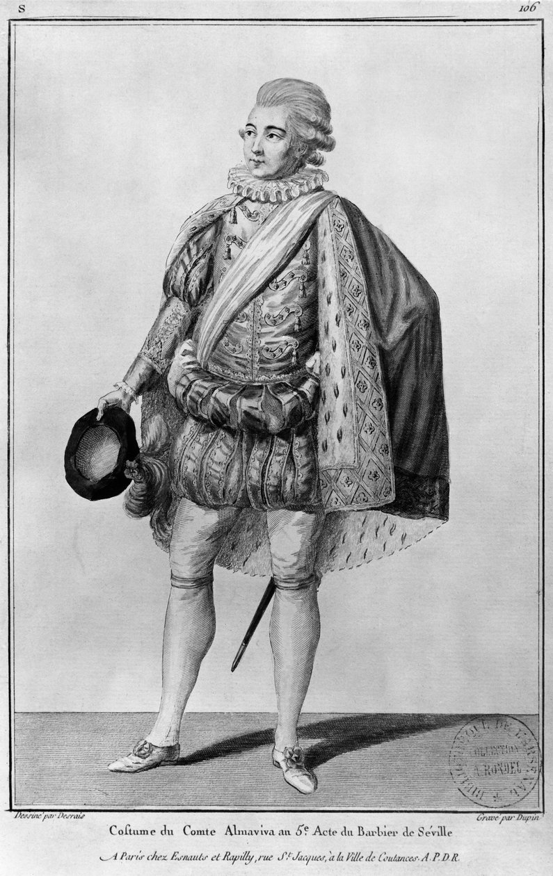 Conde Almaviva, ilustración del Acto V de 
