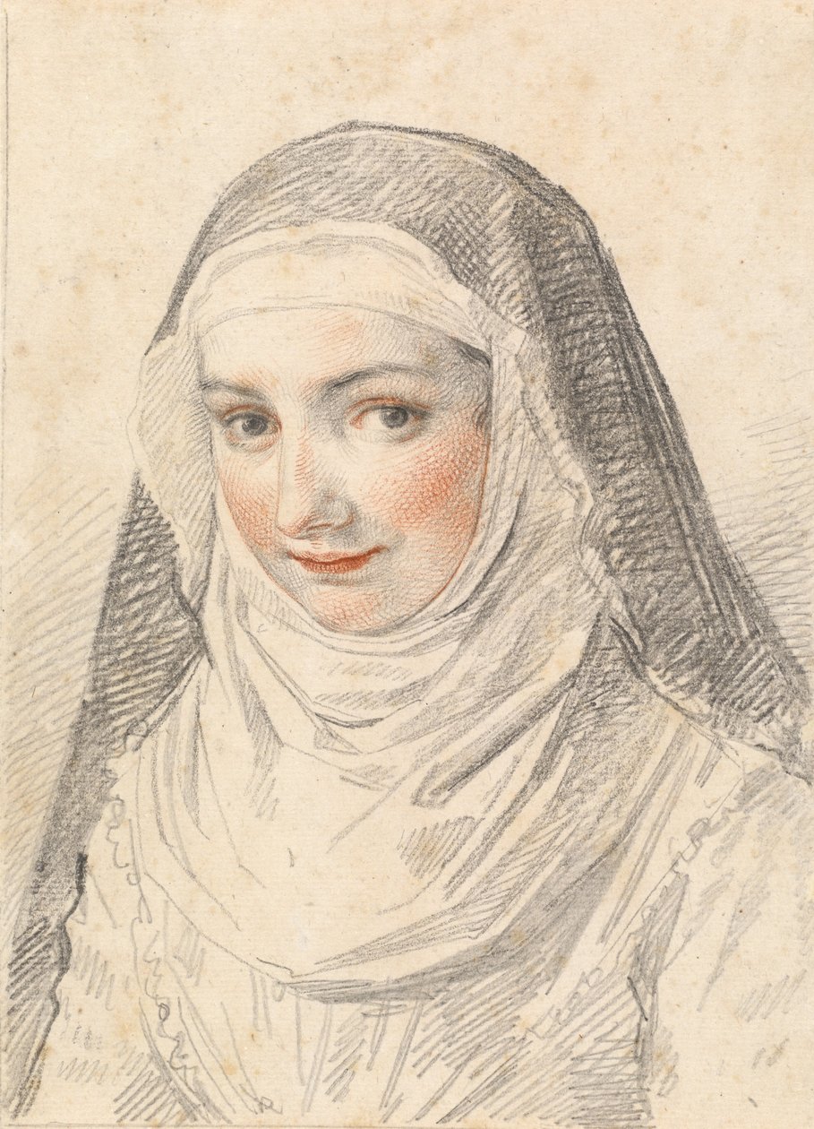 Una joven monja de Claude Mellan