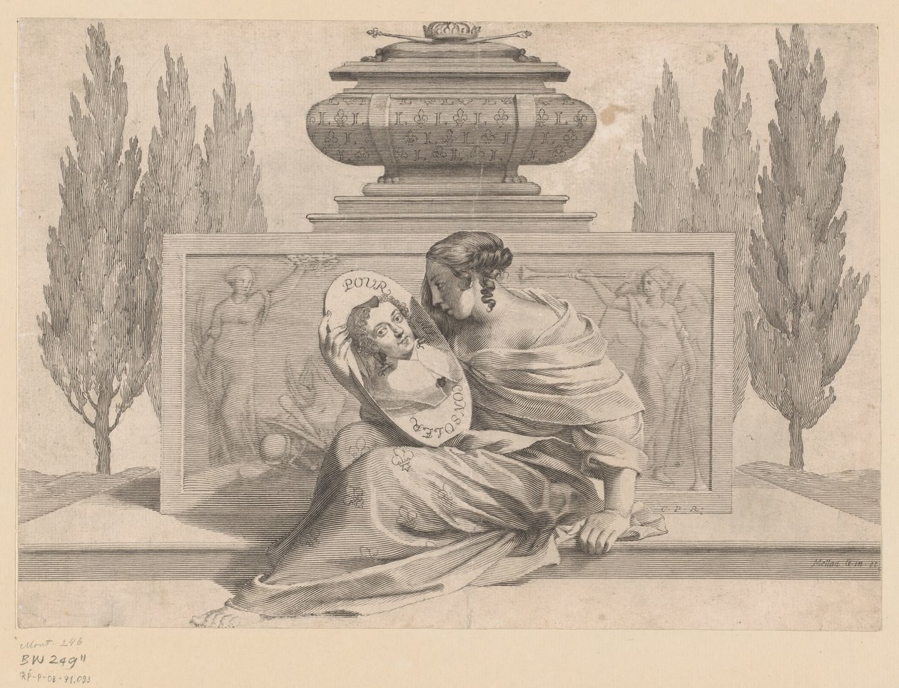 Alegoría de Ana de Austria de Claude Mellan