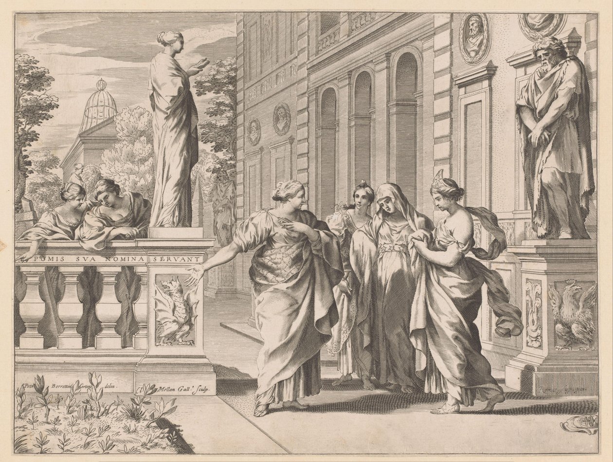 Alegoría en honor al Collegio Romano de Claude Mellan