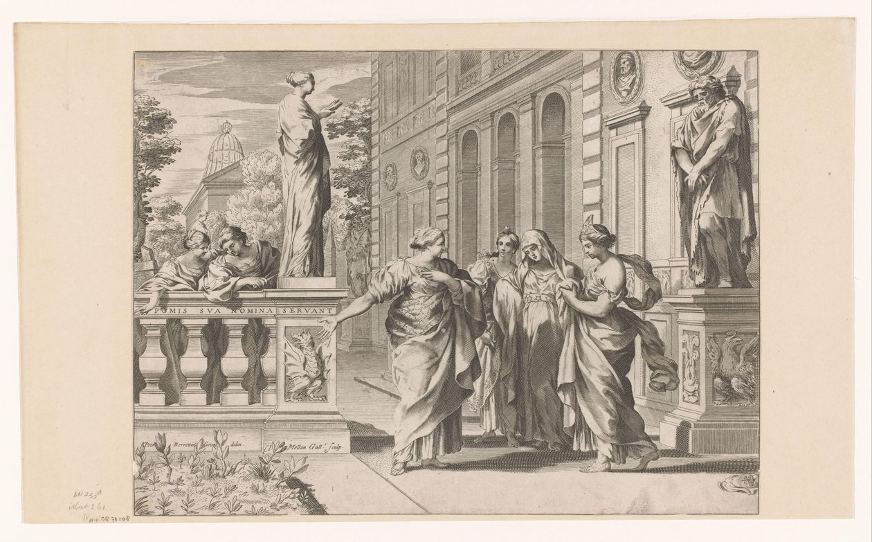 Alegoría en honor al Collegio Romano de Claude Mellan
